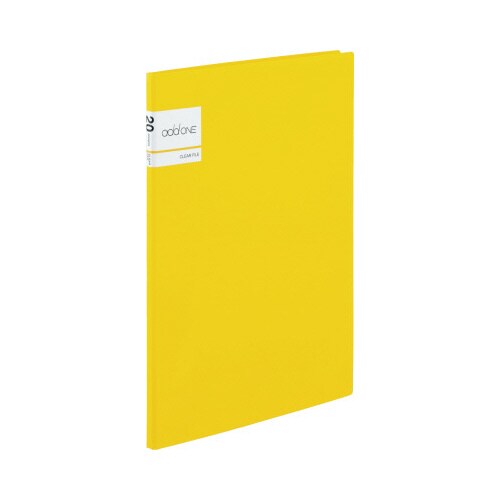 クリヤーファイル A4−S 20ポケット イエロー