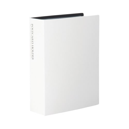 ポストカードホルダー<高透明>120枚 ホワイト