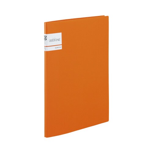 クリヤーファイル A4−S 20ポケット オレンジ