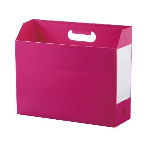 ボックスファイル A4ヨコ ピンク