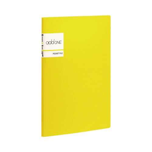 ポケットファイル A5 5ポケット イエロー