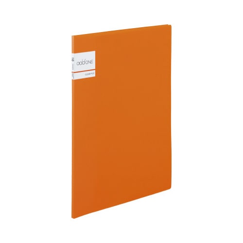 クリヤーファイル A4−S 10ポケット オレンジ