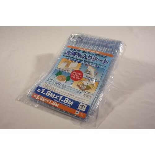 透明糸入りシート1.8X1.8M 2個