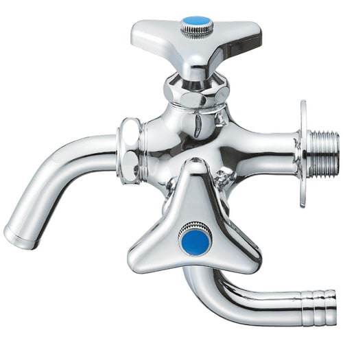 万能二口横水栓JF12A−13 2個入