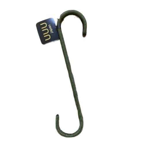 S字フック中カーキ20cm 20個