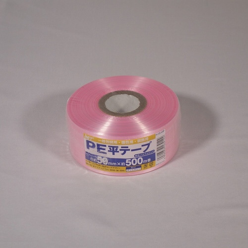PE平テープ桃色 50×500m 12個