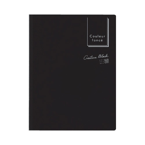 クルールフォンセ付箋 ドット・方眼 ブラック