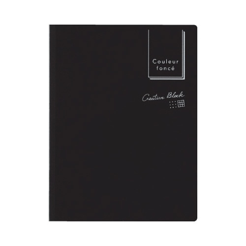 クルールフォンセ付箋 ドット・方眼 ブラック10冊