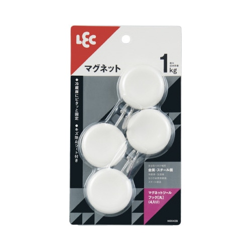 マグネットツールフック(丸)4入