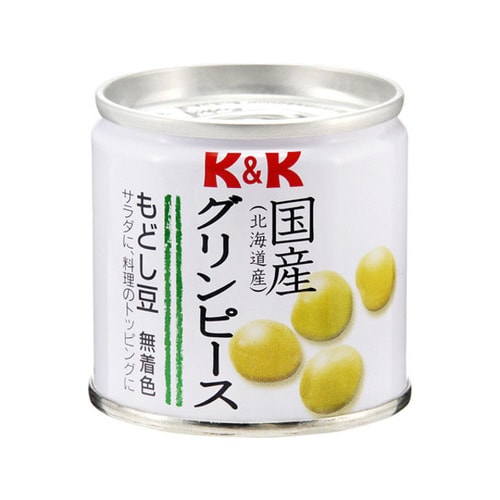 K&K 国産 グリンピース 無着色 85g x6