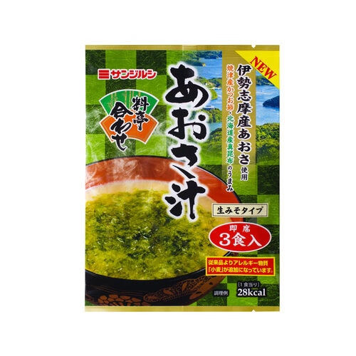 サンジルシ 即席料亭合わせあおさ汁 3食 x10