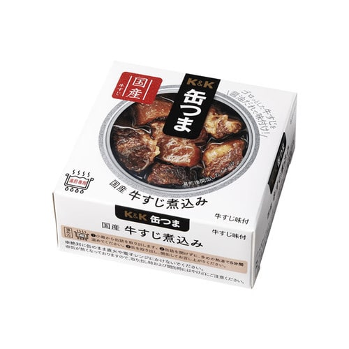 K&K 缶つま 国産牛すじ煮込み75g x 6