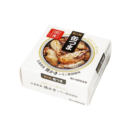 缶つま 広島県産 焼かきレモン黒胡椒味 70gx6