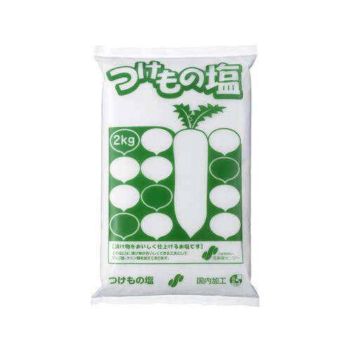 塩事業センター つけもの塩 2kg x12
