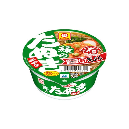 緑の豆たぬき 天そば 東 カップ 45gx12