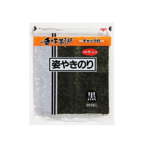 姿焼き海苔 黒 新 10枚 x10