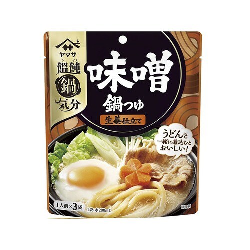 饂飩鍋気分味噌鍋つゆ生姜仕立3食 141gx24