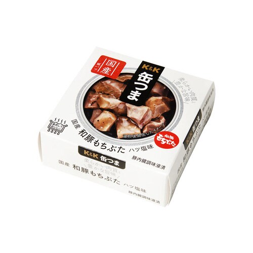 缶つま 国産 和豚もちぶた ハツ塩味 45gx12