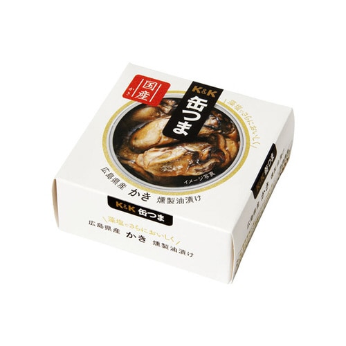 缶つま 広島県産 かき燻製油漬け 60g x6
