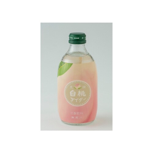 豊潤白桃サイダー 瓶 300ml x24