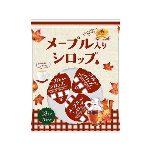 メープル入りシロップ 18gX5個x15