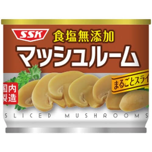 食塩無添加マッシュルームスライス 125g x6
