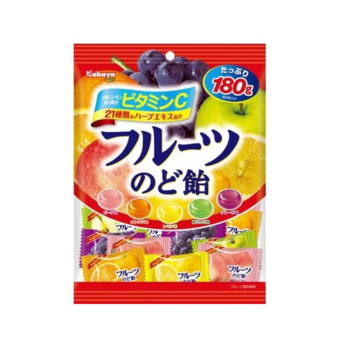フルーツのど飴 180g x10