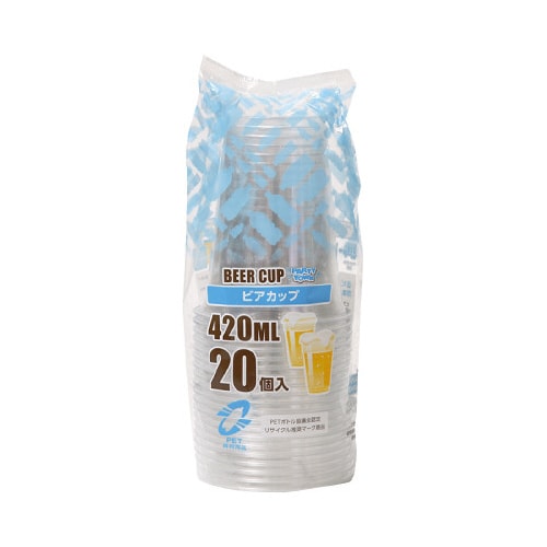 リサイクルビアカップ420ML 20個入×5