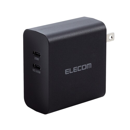 タイプC充電器 70W タイプC×2 ブラック