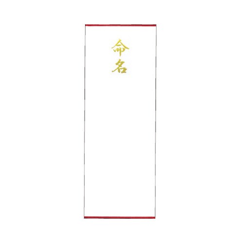 札紙 命名 金箔 短寸 5パック
