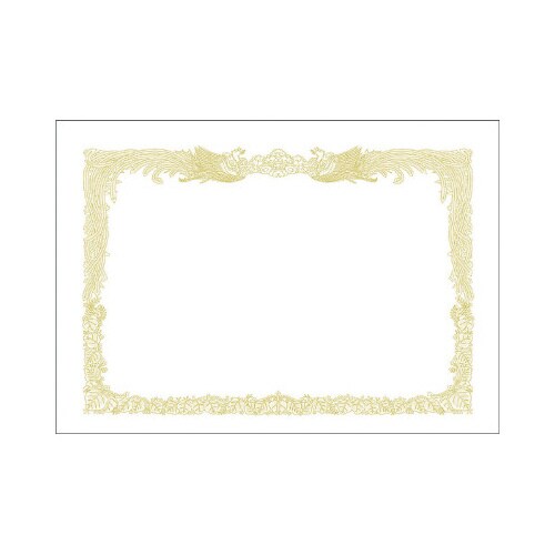 OA賞状用紙 白 B4判 縦書用 10枚×10