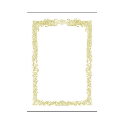 OA賞状用紙 白 A4判 横書用 10枚×10