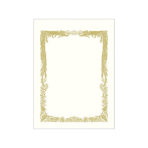 賞状用紙 ケント紙 A4判 横書用