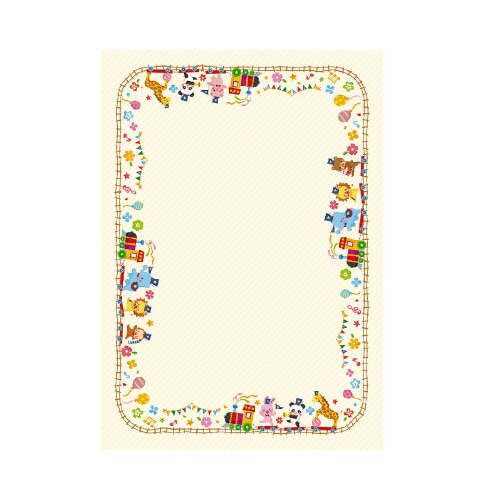 証書用紙 B6判 アニマル 5パック