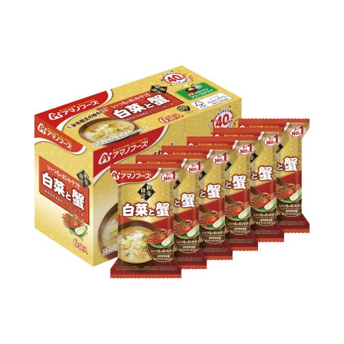 いつものおみそ汁白菜と蟹6食入×6
