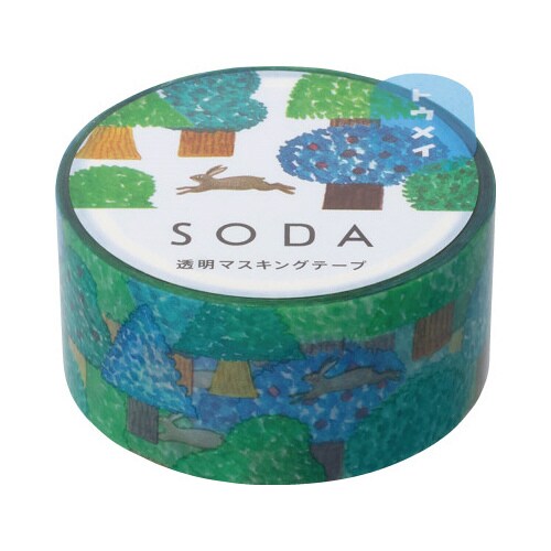 ソ−ダ 透明マステ(ノウサギ) 3巻