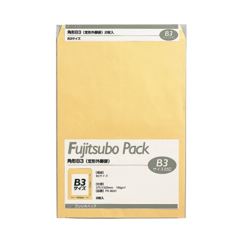 クラフト封筒藤壺パック 角B3 100G 10P