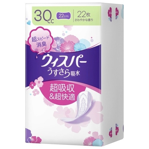 ウィスパうすさら吸水安心の少量用30cc×6