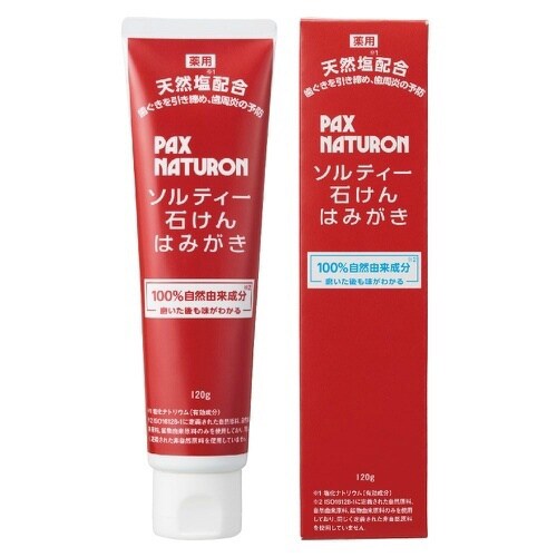パックスナチュロン ソルティー 石けんはみがき×4