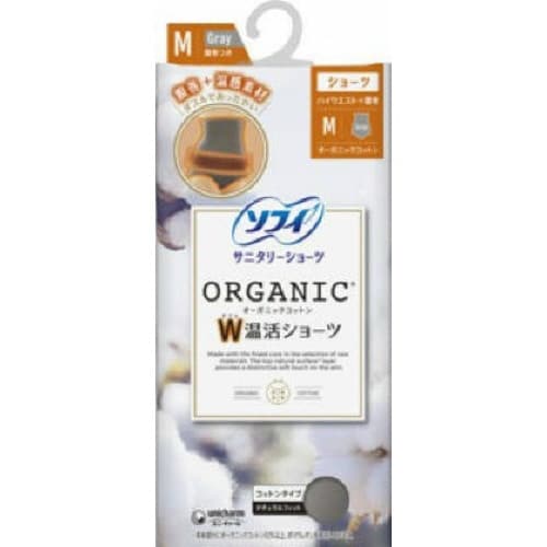 ソフィ W温活ショーツ M グレー×3