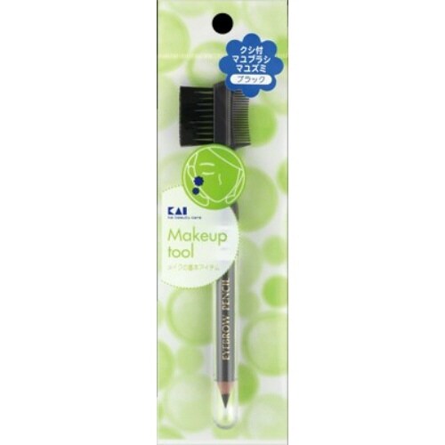 HL0305SSクシ付マユブラシマユズミBK×12