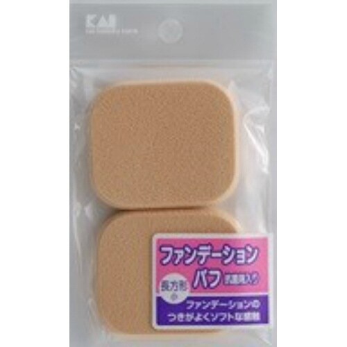 ファンデーションパフ 長方形(小)×12