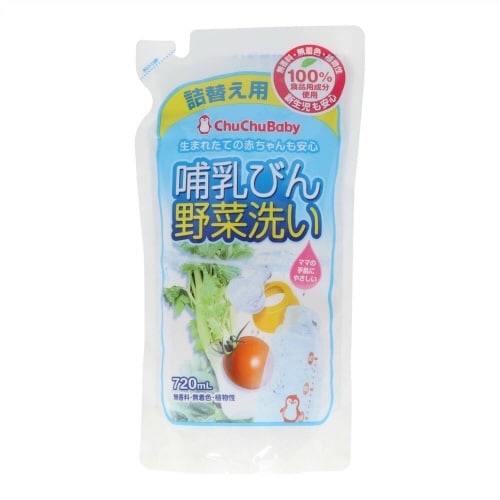 チュチュベビー ほ乳びん野菜洗い R2 詰替え×3