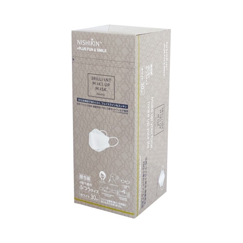 MAKEUPMASK 3D立体型 ホワイト×4