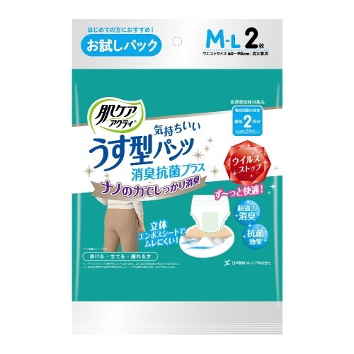 うす型パンツ消 臭抗菌プラス M お試し×16