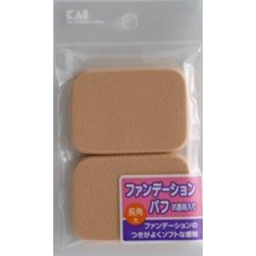 ファンデーションパフ 長角(大)×12