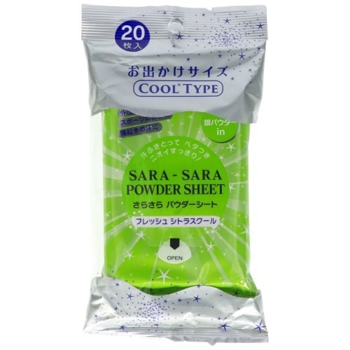 バラダミーさらさらパウダーシート シトラスクールの