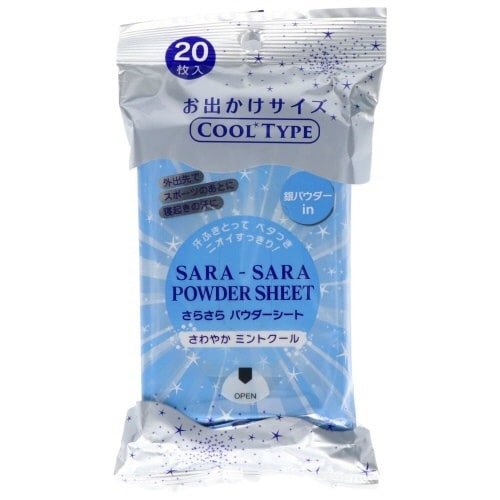 さらさらパウダーシート ミントクールの香り×20