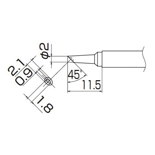 こて先/2BC型溝付