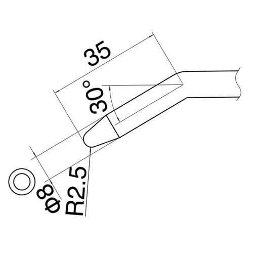 ステンドグラス用こて先 ES−8